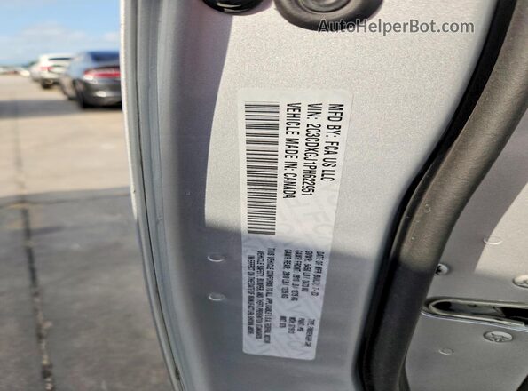 2C3CDXGJ1PH622951 2023 DODGE CHARGER Silver Vista de la etiqueta del VIN