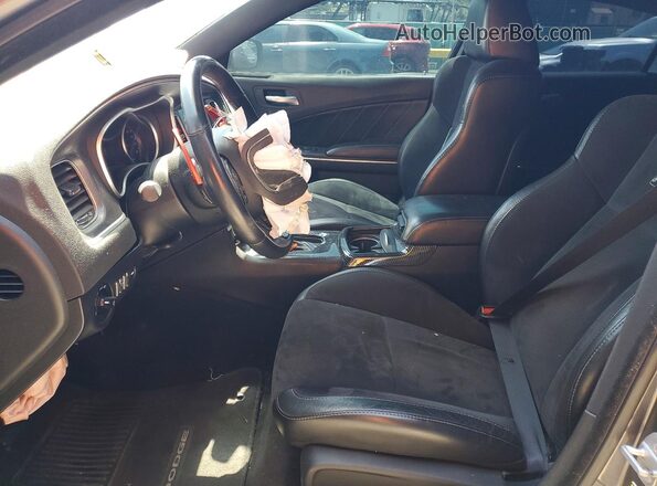 2C3CDXGJ2GH143308 2016 DODGE CHARGER Gray Вид салону спереду