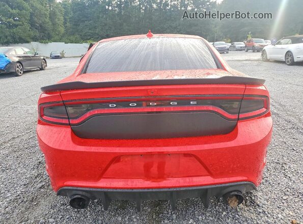 2C3CDXGJ2HH589556 2017 DODGE CHARGER Красный Вид сзади