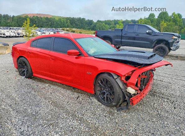 2C3CDXGJ2HH589556 2017 DODGE CHARGER Красный Передняя правая четверть