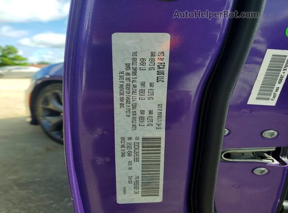 2C3CDXGJ2KH519935 2019 DODGE CHARGER Purple Engine compartment view