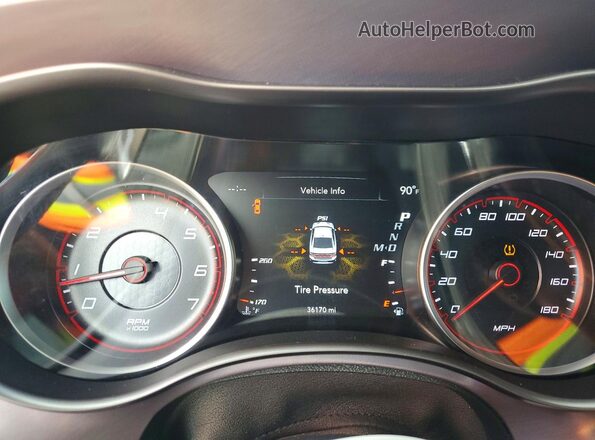 2C3CDXGJ2KH519935 2019 DODGE CHARGER Purple Instrument cluster view