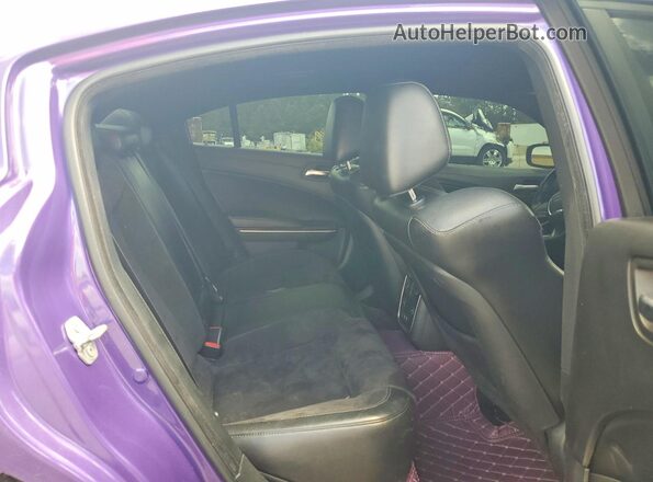 2C3CDXGJ2KH519935 2019 DODGE CHARGER Purple Rear seats view