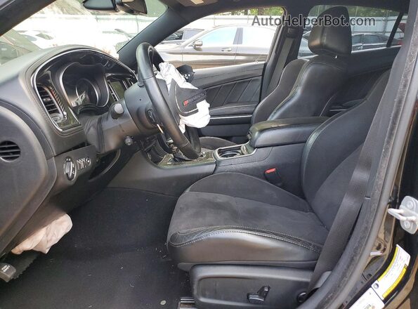 2C3CDXGJ2LH166548 2020 DODGE CHARGER Black Widok wnętrza z przodu