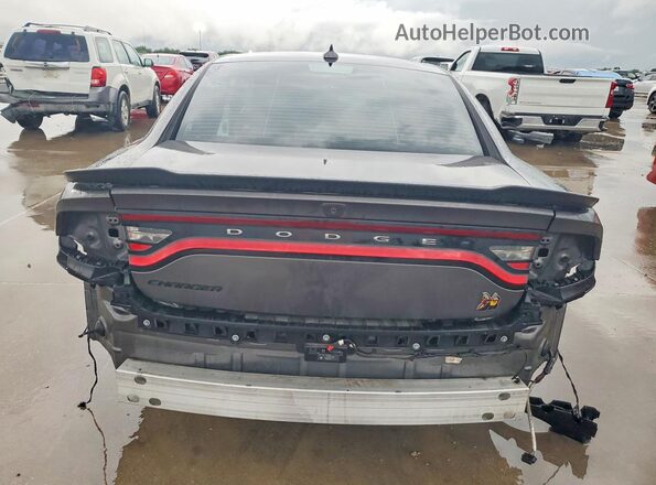 2C3CDXGJ2PH672287 2023 DODGE CHARGER Gray უკანა ხედი