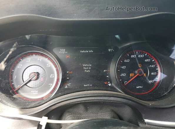 2C3CDXGJ3HH598816 2017 DODGE CHARGER White Вид щитка приладів