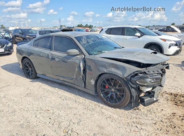2C3CDXGJ3JH319290 2018 DODGE CHARGER Серый Передняя правая четверть