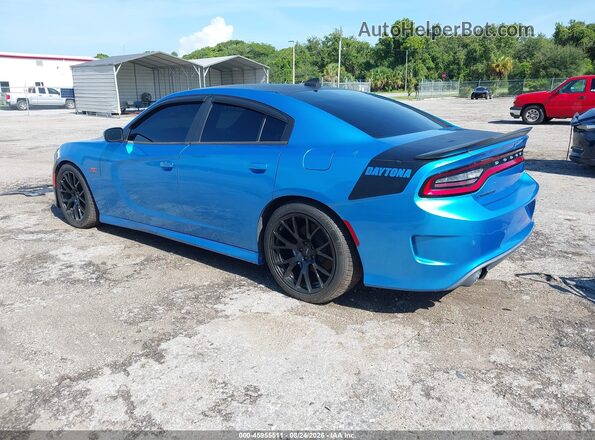 2C3CDXGJ3KH530927 2019 DODGE CHARGER Blue Tył lewy