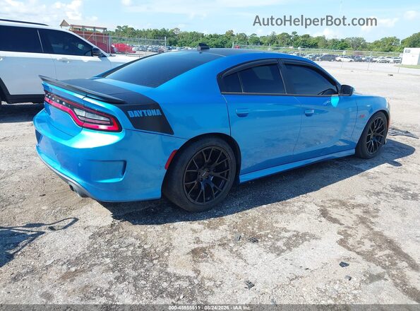 2C3CDXGJ3KH530927 2019 DODGE CHARGER Blue Tył prawy