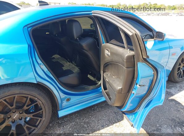 2C3CDXGJ3KH530927 2019 DODGE CHARGER Blue Widok naklejki z numerem VIN