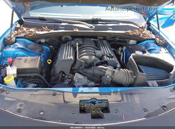 2C3CDXGJ3KH530927 2019 DODGE CHARGER Blue Widok z tyłu