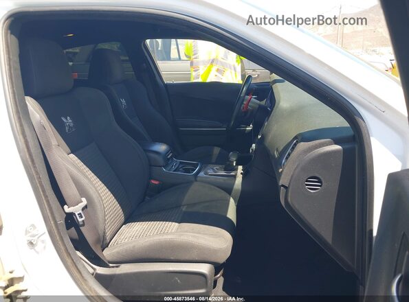 2C3CDXGJ3KH553754 2019 DODGE CHARGER White Widok wnętrza z przodu