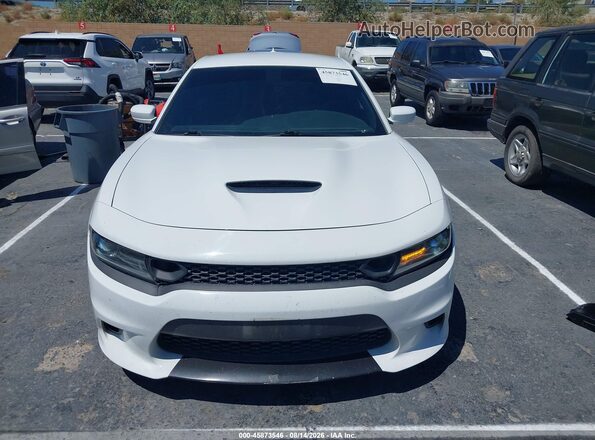 2C3CDXGJ3KH553754 2019 DODGE CHARGER White Widok wnętrza z tyłu