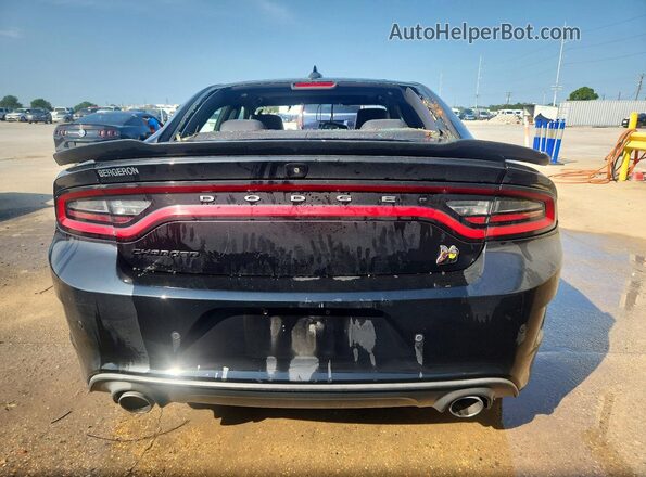 2C3CDXGJ3KH740296 2019 DODGE CHARGER Black უკანა ხედი