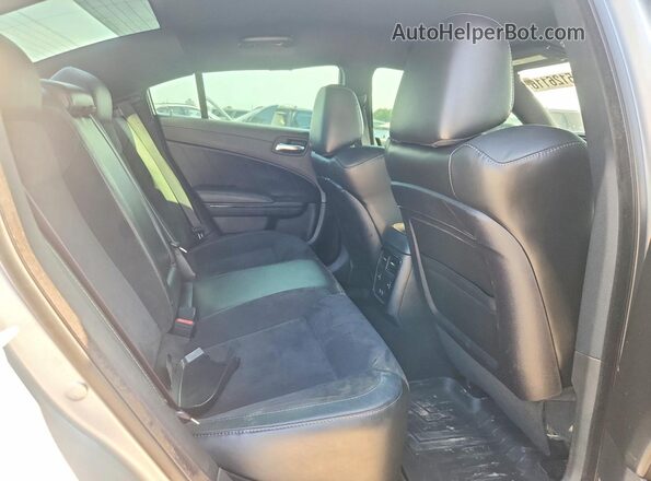 2C3CDXGJ3KH742727 2019 DODGE CHARGER Silver Rear seats view