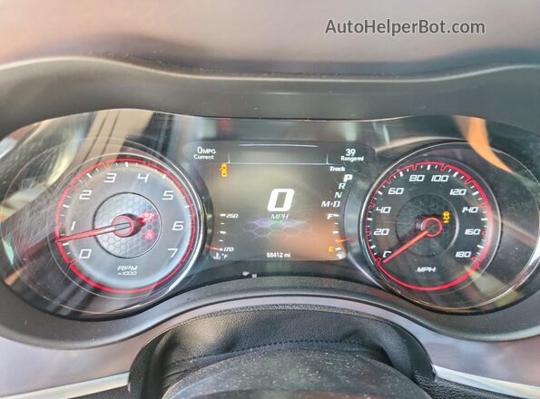 2C3CDXGJ3KH742727 2019 DODGE CHARGER Silver Instrument cluster view