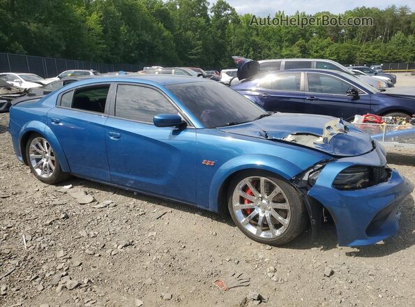 2C3CDXGJ3LH247767 2020 DODGE CHARGER Синий Передняя правая четверть