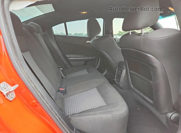 2C3CDXGJ3MH591603 2021 DODGE CHARGER Orange Vista de los asientos traseros