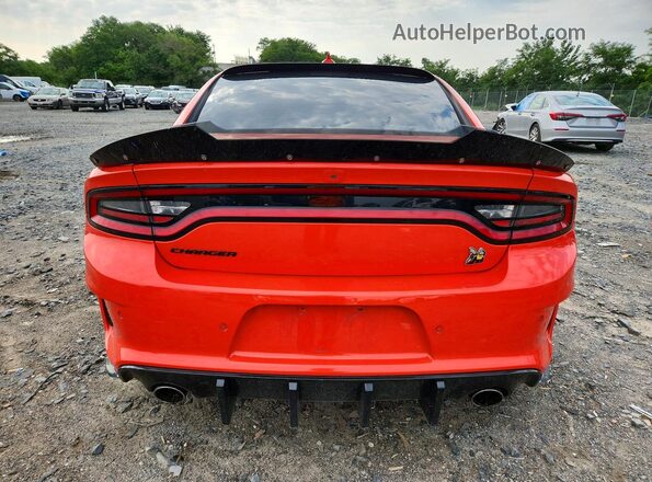 2C3CDXGJ3MH591603 2021 DODGE CHARGER Orange Vista trasera