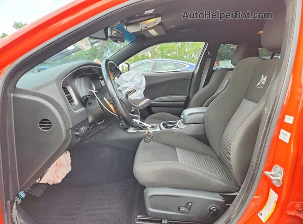 2C3CDXGJ3MH591603 2021 DODGE CHARGER Orange Vista interior delantera