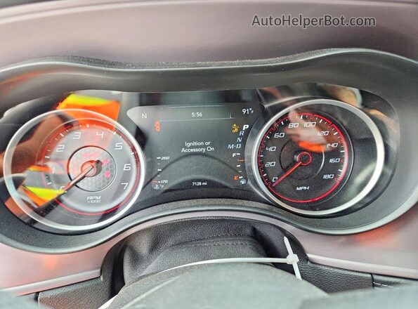 2C3CDXGJ3PH540431 2023 DODGE CHARGER Бордовый Вид щитка приборов