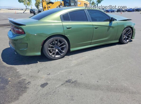 2C3CDXGJ3PH583960 2023 DODGE CHARGER Зеленый Задняя правая четверть