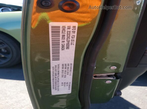 2C3CDXGJ3PH583960 2023 DODGE CHARGER Зеленый Вид подкапотного пространства