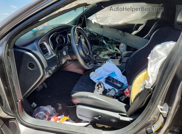 2C3CDXGJ4KH530564 2019 DODGE CHARGER Серый Вид салона спереди