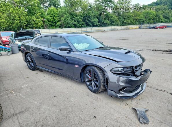 2C3CDXGJ4KH734362 2019 DODGE CHARGER Gray Przód prawy