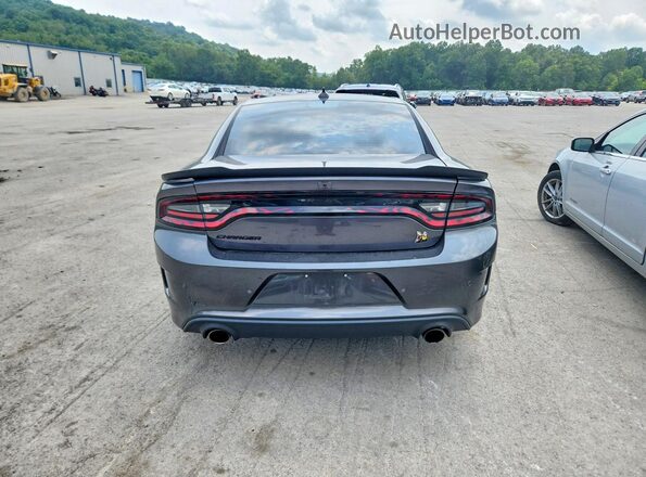 2C3CDXGJ4KH734362 2019 DODGE CHARGER Gray Widok z tyłu
