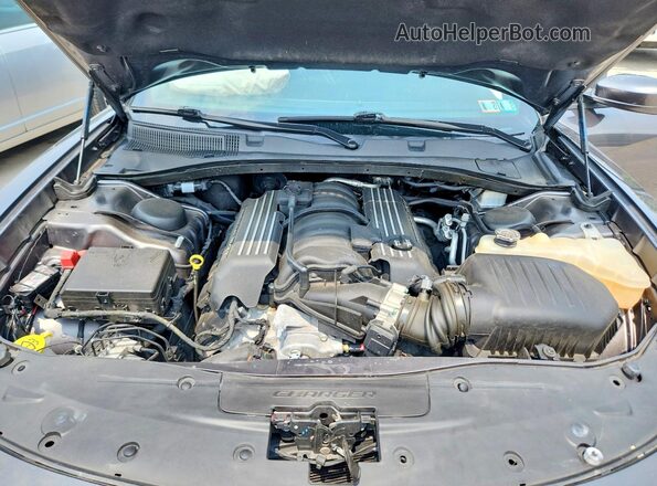 2C3CDXGJ4KH734362 2019 DODGE CHARGER Gray Widok wnętrza z tyłu