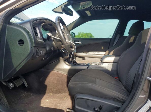 2C3CDXGJ4MH527778 2021 DODGE CHARGER Угольный Вид салона спереди
