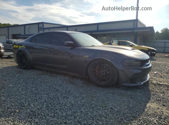 2C3CDXGJ4MH527778 2021 DODGE CHARGER Угольный Передняя правая четверть