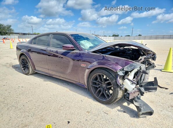 2C3CDXGJ4MH668141 2021 DODGE CHARGER Purple Przód prawy