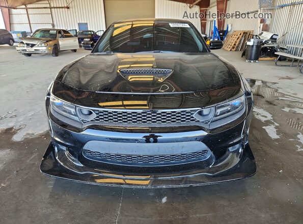 2C3CDXGJ5GH150026 2016 DODGE CHARGER Black Front view