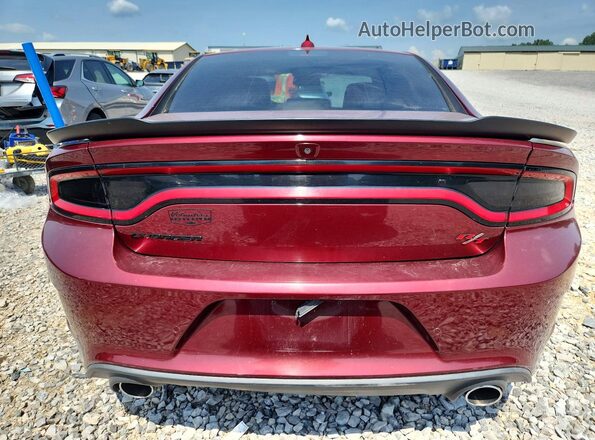 2C3CDXGJ5HH584285 2017 DODGE CHARGER Maroon უკანა ხედი