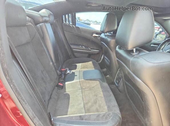 2C3CDXGJ5HH584285 2017 DODGE CHARGER Maroon უკანა სავარძლების ხედი