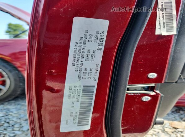 2C3CDXGJ5HH584285 2017 DODGE CHARGER Maroon ძრავის განყოფილების ხედი