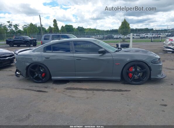 2C3CDXGJ5KH703671 2019 DODGE CHARGER Gray Vista interior trasera