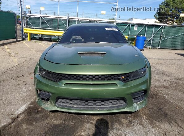 2C3CDXGJ5NH241973 2022 DODGE CHARGER Green Front view