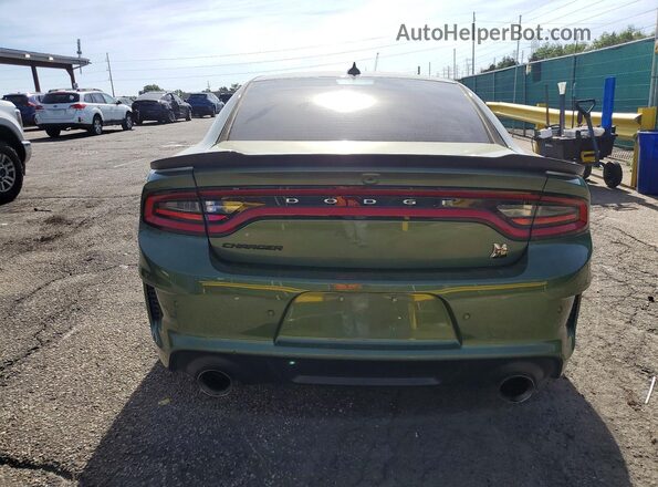 2C3CDXGJ5NH241973 2022 DODGE CHARGER Green Rear view