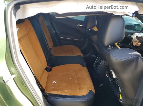 2C3CDXGJ5NH241973 2022 DODGE CHARGER Green Rear seats view