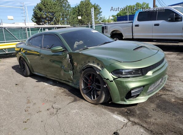 2C3CDXGJ5NH241973 2022 DODGE CHARGER Green Front right