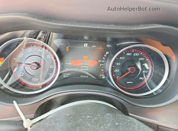 2C3CDXGJ5PH612875 2023 DODGE CHARGER White Вид щитка приладів