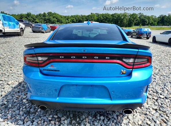2C3CDXGJ5PH686572 2023 DODGE CHARGER Blue Widok z tyłu