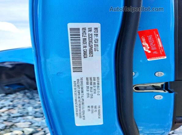 2C3CDXGJ5PH686572 2023 DODGE CHARGER Blue Widok komory silnika