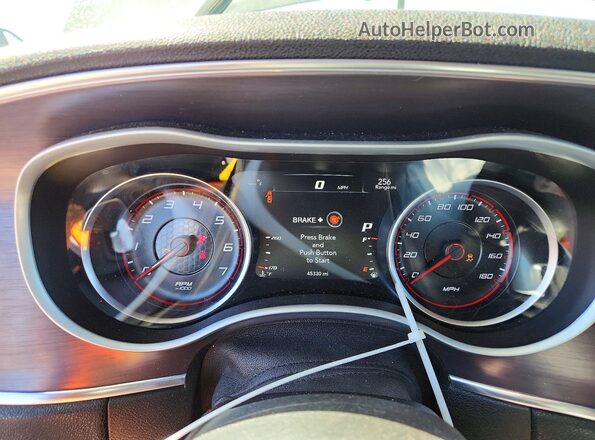 2C3CDXGJ6HH657258 2017 DODGE CHARGER Gray Instrument cluster view