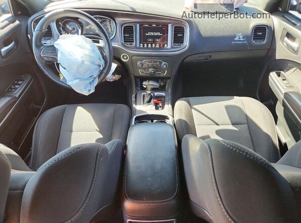 2C3CDXGJ6HH657258 2017 DODGE CHARGER Gray Dashboard view