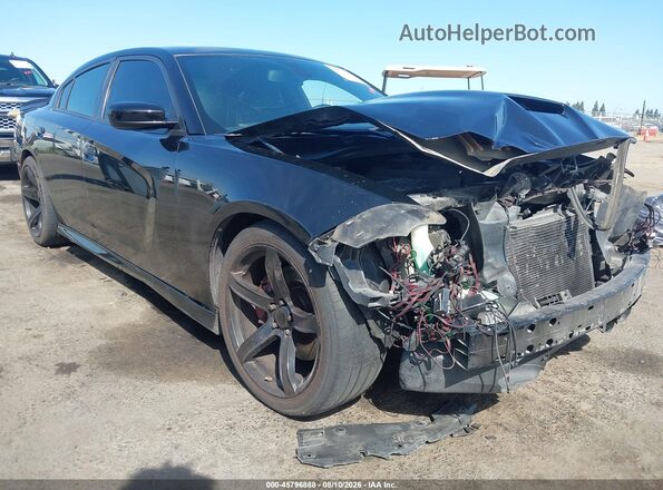 2C3CDXGJ6JH314911 2018 DODGE CHARGER Black Front view