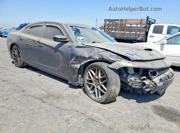 2C3CDXGJ6KH562304 2019 DODGE CHARGER Gray Delantero derecho